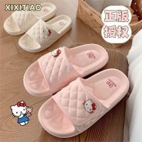 ราคา ขายร้อน แถบบาง สวัสดี คิตตี้ ซานริโอ ฤดูร้อนกันลื่นก้าวบนอึรองเท้าแตะพื้นนุ่มสบายๆบ้านรองเท้าแตะรองเท้าแตะสุภาพสตรีของขวัญวันเกิดสํานักง (49314687210)