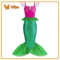 ราคา มีสินค้า ชุดฮาโลวีนเด็ก กระโปรงนางเงือกสายสปาเก็ตตี้นางเงือก ชุดฤดูร้อน วันเด็ก ชุดหางนางเงือกแอเรียล สาวน้อย (48412670856)
