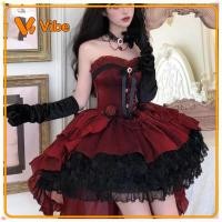 ราคา ชุดโลลิต้า ในสต็อก ชุดราตรีโลลิต้าสไตล์โกธิคในกุหลาบสีแดงเนบิวลาชุดเจ้าหญิงแนวพื้นสําหรับวันเกิดของเด็กผู้หญิงและงานพิธีมา (46211792245)