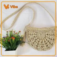 ราคา มีสินค้า กระเป๋าสานสะพายข้างครึ่งวงกลมสไตล์ อิน แฮนด์เมดใหม่พร้อมพู่ความจุขนาดเล็กเหมาะสําหรับวันหยุดพักผ่อนชายหาดสไตล์ป่า (40481420847)