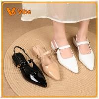 ราคา รองเท้าส้นสูง มีสินค้า รองเท้าแตะรัดส้นสายเดี่ยวหัวแหลมใส่สบายเข้าด้วยกันออกเดทมีสไตล์อเนกประสงค์เรียบหรูและเข้ารูปส้นเหล (56212527523)