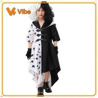 ราคา ในสต็อก ชุดฮาโลวีนสําหรับเด็ก 101 Dalmatians Cruella de Vil ชุดคอสเพลย์พร้อมพิมพ์ดิจิตอล dalmati (25648254993)