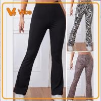 ราคา เอวสูง Flared Yoga Leggings Butt Lifting In stock ผู้หญิงยุโรปและอเมริกาเอวสูง Butt Lifting โยคะ Flared กางเกง Slim Fit ยืด Bootcut กางเกงขายาวสําหรับผู้หญิง (43282041538)
