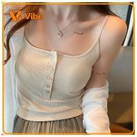 ราคา Camis เสื้อกล้ามเสริมฟองน้ํา สายเดี่ยวผู้หญิง sejuk In stock เสื้อกล้ามสายเดี่ยวกระดุมผู้หญิง มีแผ่นรองในตัว ใส่เสื้อนอก ถ้วยคงที่ ระบายอากาศ สบาย อเนกประสงค์ มด (54712341674)