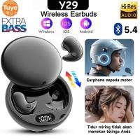 ราคา Tuye Y29 หูฟังบลูทูธ Sleep Earbuds หูฟังอินเอียร์ไร้สายลดเสียงรบกวนสเตอริโอ Hedsets iPhone Huawei Samsung (49960761114)
