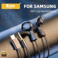 ราคา Tue ชุดหูฟัง Samsung HiFi สเตอริโอเบส ควบคุมระดับเสียง พร้อมไมโครโฟน อินเทอร์เฟซ Type C และ 3 5 มม เหมาะสําหรับ Galaxy S24 S23 S22 S21 Ultra Note 20 ชุดหูฟัง (55863548518)