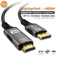 ราคา Tuye DisplayPort 1 4 ถึง HDMI 2 1 สาย 8K 60Hz 4K 120Hz DP เป็น HDMI สายแปลงสําหรับ PC TV Monitor (51410908796)