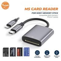 ราคา Tuye Memory Stick Pro Duo MS Card Reader สําหรับกล้อง Sony Type C OTG High Speed Reader สําหรับโทรศัพท์แท็บเล็ตแล็ปท็อป (41281055009)