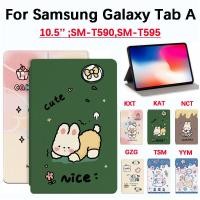 ราคา SAMSUNG Tuye สําหรับSamsung Galaxy Tab A 10 5 SM T590 T595 ยี่ห้อใหม่น่ารักกระต่ายแมวคุณภาพสูงแท็บเล็ตพีซีกรณีTab A 10 5 นิ้ว 2018 T590 T595 PUหนังแนวตั้งกรณีSAMSUNG (52112820745)