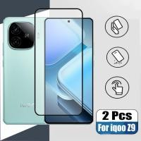 ราคา IQOO Z9 2 ชิ้นกระจกนิรภัยป้องกันหน้าจอสําหรับ Vivo iQOO Z9 Turbo Z9x 5G Anti impact Glass ฟิล์มป้องกัน (54108773140)