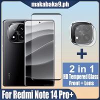 ราคา Redmi Note 14 Pro 2 in 1 กระจกนิรภัยป้องกันหน้าจอสําหรับ Xiaomi Pro Plus 4G 5G 9D ฟิล์มป้องกันกระจกพร้อมฟิล์มเลนส์กล้อง (55962320427)