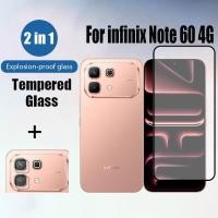 ราคา 2 in 1 infinix Note 60 4G กระจกนิรภัยป้องกันหน้าจอสําหรับ infinix Note 50 40 30 30i Pro Plus 4G 5G 9D แก้วป้องกันฟิล์มและกล้องเลนส์ฟิล์ม (46956810254)