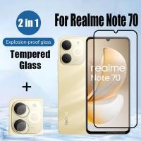 ราคา Realme Note 70 2 in 1 กระจกนิรภัยป้องกันหน้าจอสําหรับ Realme Note 60s 60x 60 50 80 4G พร้อมกล้องเลนส์ฟิล์ม (43531702364)