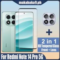 ราคา 2 in 1 Redmi หมายเหตุ 14 Pro 5G HD กระจกนิรภัยป้องกันหน้าจอสําหรับ Xiaomi Pro Plus 4G 5G 9D ฟิล์มป้องกันกระจก ฟิล์มเลนส์กล้อง (54862316913)