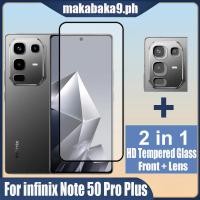 ราคา 2 in 1 infinix Note 50 Pro Plus HD กระจกนิรภัยป้องกันหน้าจอสําหรับ infinix Note 50 Pro 4G 9D ฟิล์มแก้วและกล้องเลนส์ฟิล์ม (42532676936)