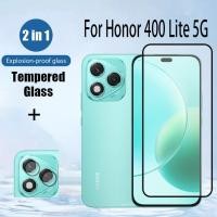 ราคา Honor 400 Lite 2 in 1 กระจกนิรภัยป้องกันหน้าจอสําหรับ Honor 200 สมาร์ท 9D ฟิล์มป้องกันกระจก ฟิล์มเลนส์กล้อง (27485158384)