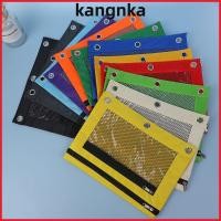 ราคา KANGNKA กระเป๋าแฟ้มเอกสาร ซิปปิดกระดาษแฟ้มกระเป๋าดินสอ แบบพกพาสองชั้นผ้าใบผ้าหนังสือที่ใส่ดินสอใช้โรงเรียน (53464058408)
