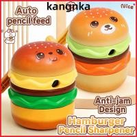 ราคา KANGNKA กบเหลาดินสอ รูปร่างแฮมเบอร์เกอร์มือหมุนเบอร์เกอร์กบเหลาดินสอ การ์ตูนต่อต้านแยมปรับความหนา3 เกียร์คู่มือเครื่องตัดกระดาษเครื่องเขียนโรง (52113821047)