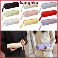 ราคา ดินสอ KANGNKA กระเป๋าปากกาความจุขนาดใหญ่ผ้าแคนวาส ของขวัญกระเป๋าดินสอพิมพ์ลาย Star Dot อเนกประสงค์ (46513222659)