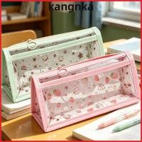 ราคา กระเป๋าปากกา KANGNKA ดินสอพิมพ์แมวโปร่งใส สองชั้นน่ารักพร้อมของขวัญกระเป๋าดินสอ Charms (40832983161)