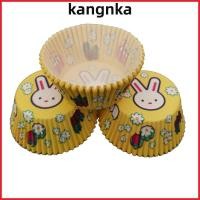 ราคา KANGNKA ถ้วยอบ 100 ชิ้น พื้นผิวเรียบรูปแบบกระต่ายเค้กถ้วยกระดาษ ทนทาน Anti Stick จาระบีทนจีบ Sidewalls Cupcake Wrappers วันเกิด Party (40132975105)