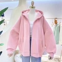 ราคา เสื้อกันหนาวมีฮู้ด 4สี M 2XL คาร์ดิแกนซิปแขนยาว (17287870516)