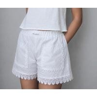 ราคา Moonpocket Lace Shorts กางเกงขาสั้นลูกไม้ ผ้าคอตตอน มีซับใน สีขาว (45063381036)