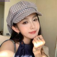 ราคา LACYSWVSK หมวกเบเร่ต์ลายสก๊อต เส้นรอบวงหัวใหญ่อเนกประสงค์กระต่ายหูแปดเหลี่ยมหมวก น่ารักสไตล์เกาหลีครีมกันแดดโพลีเอสเตอร์ผู้หญิงศิลปินหมวกทํางาน (55060520543)