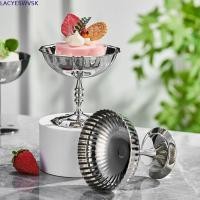 ราคา ถ้วยไอศกรีม LACYSWVSK ถ้วยพุดดิ้งสีเงินแตก แถบกุณโฑขนมสแตนเลสป้องกันสนิมมัลติฟังก์ชั่น (50564510544)
