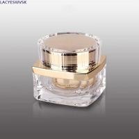 ราคา LACYSWVSK Face Cream Pots Luxury Lip Balm Lotion Vials Liquid Foundations Travel Empty Gold Purple Makeup Jar คอนเทนเนอร์เครื่องสําอาง (43232823838)
