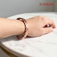 ราคา ดารอน สร้อยข้อมือสีทองแดง โลหะผสมทองแดงแม่เหล็กเปิดสร้อยข้อมือ ใหม่วินเทจปรับบิดกําไลข้อมือวินเทจบ้าน (57110374607)