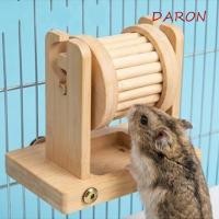 ราคา DARON ของเล่นเสริมหนูแฮมสเตอร์ ไม้ปลอดสารพิษ Treat Dispenser ซ่อนขนม Interactive Chew Resistant ตลกหนูแฮมสเตอร์ล้อ Forager ตกแต่งในร่ม (56110526080)