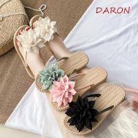 ราคา รองเท้าแตะริมทะเล แดรอน รองเท้าแตะดอกไม้วันหยุดลื่นพลิก แฟชั่นรองเท้าแบนกันน้ําวันหยุดรองเท้าแตะชายหาดหญิง (51409761027)