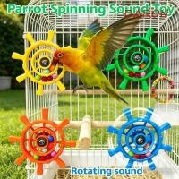 ราคา ดารอน นกแก้วปั่นของเล่นสั่น ลูกปัดที่มีสีสันกัดทนโต้ตอบปั่นล้อ ความบันเทิงล้อหางเสือรูปสั่นพลาสติกกรงนกของเล่นตกแต่ง (53864938012)