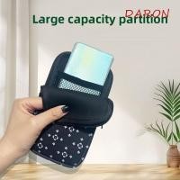 ราคา DARON Zipper Phone Bag Neoprene with Handle Phone Protective Pouch Black Belt Wearing Dust Pouch Phone Bag Pouch Universal (52614822632)
