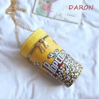 ราคา DARON Popcorn กระเป๋าสะพายไหล่ โซ่ PU หนังถังกระเป๋า ตลกสไตล์เกาหลีกระเป๋าทรงกระบอกกระเป๋าใส่เหรียญกระเป๋า Messenger สุภาพสตรี (50764833617)