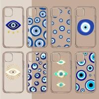 ราคา Devil eyes เคสโทรศัพท์ Nazar Eye โปร่งใสนุ่มสําหรับ iphone 11 13 12 14 15 pro max mini plus (24288759436)