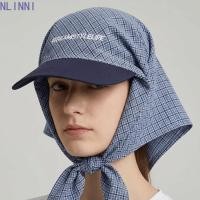 ราคา NLINNI Headscarf เบสบอลหมวกสไตล์เกาหลีผ้าพันคอลายสก๊อตแฟชั่น Y2k Hip hop ผม Band Strappy ผ้าพันคอหมวกสาว (55914474294)