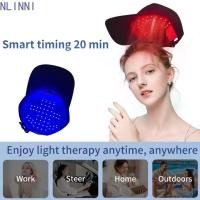 ราคา NLINNI หมวกรักษาผมร่วงแสงสีแดง ไฟอินฟราเรด 48 อุปกรณ์ปลูกผม LED ยืดหยุ่นพอดีแบบพกพาป้องกันผมร่วง USB ชาร์จเลเซอร์ดูแลเส้นผมหมวกผม Follicle Care (55363611858)