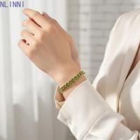 ราคา NLINNI Cuban Link Chain Bracelets Punk Hip Pop Enamel Cuba Chain Simple Colourful Fashion Copper Gold Plated Rainbow Color Hand Chains Rapper (53764808717)