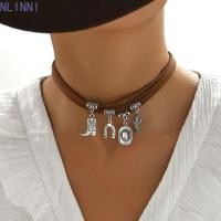 ราคา NLINNI Leafพู่Choker สไตล์ชาติพันธุ์Retro Turquoiseหินสร้อยคอ วันหยุดFeatherจี้ทอเชือกหนังBohemianสร้อยคอหญิง (53564600559)
