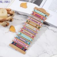 ราคา NLINNI สร้อยข้อมือทอ Rainbow Lucky สร้อยข้อมือโบฮีเมียนแบบปรับได้ แฟชั่นถักขนส่งทอมือเนปาลชาติพันธุ์สร้อยข้อมือผู้ชายและผู้หญิง (52864152942)