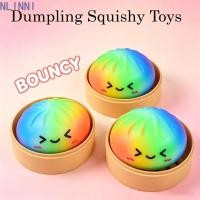 ราคา NLINNI Dumpling Squishy ของเล่น ช้า Rebound ช้า Rising Squishy Dumpling ชายหญิงหยิกสีรุ้งน่ารัก Soft Sensory Fidget Ball เด็ก (52461338255)