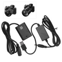 ราคา NP FW50 Dummy แบตเตอรี่ DC Coupler Power Adapter พร้อม USB ไดรฟ์สายเคเบิล Stable Supply กล้องอุปกรณ์เสริมสําหรับ A6500 A6400 (41432669903)