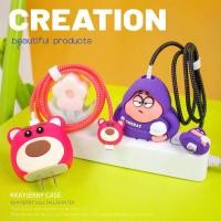 ราคา พร้อมส่ง สินค้าถนอมหัวชาร์จ ลายการ์ตูน ที่งับหัวชาร์จเเละที่งับสายชาร์จ ป้องกันรอย สำหรับไอโฟน18w 20w (18632382796)