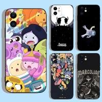 ราคา TP 1 การ์ตูน A Adventure Time Finn เคสโทรศัพท์สําหรับ Apple iPhone 15 14 13 12 11 XS XR X 8 7 Pro Max Plus mini ซิลิโคนสีดําปก (54064996723)