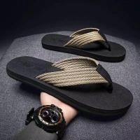 ราคา ฤดูร้อนอังกฤษ Flip Flops ผู้ชายเวอร์ชั่นเกาหลีรองเท้าแตะผู้ชาย Anti Slip Flip Flops ชายหาด (44481114378)