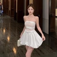 ราคา ชุดทูปท็อปแขนกุดลายลูกไม้ สำหรับผู้หญิง ทรงกระบอก สวมใส่ได้หลายโอกาส (49758399943)