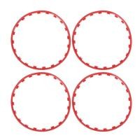 ราคา 商城 4PCS 20in ล้อขอบป้องกันแหวนขอบ Trim ยางอุปกรณ์ตกแต่งสําหรับ Tesla รุ่น Y สีแดง (47751811891)