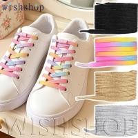 ราคา แฟชั่น 1 4 คู่ ไม่มีผูกเชือกรองเท้าที่มีสีสันหัวเข็มขัดเชือกผูกรองเท้ามุกแสงแฟชั่นโดยไม่ต้องผูกรองเท้ายืดหยุ่นเชือกผูกรองเท้ารองเท้าผ้าใบสํา (49810448487)